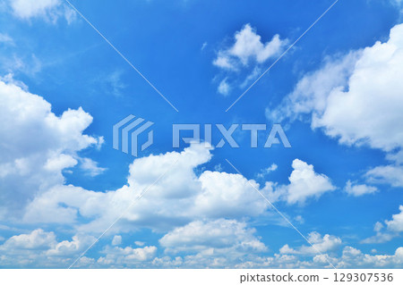 Summer blue sky and clouds Summer blue sky and clouds 129307536