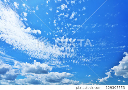 Summer blue sky and clouds Summer blue sky and clouds 129307553