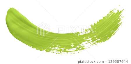 Green brush isolated on transparent background 129307644
