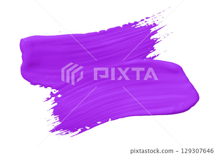 Purple brush isolated on transparent background 129307646