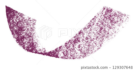 Purple crayon brush stroke isolated on transparent background 129307648