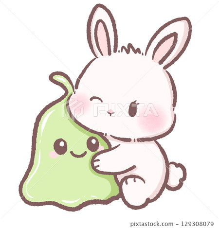 Cute white bunny hugging green alien blob kawaii space rabbit illustration adorable extraterrestrial friend pastel cartoon sci fi fantasy galaxy character digital art intergalactic friendship theme Cute white bunny hugging green alien blob kawaii space rabbit illustration adorable extraterrestrial friend pastel cartoon sci fi fantasy galaxy character digital art intergalactic friendship theme 129308079