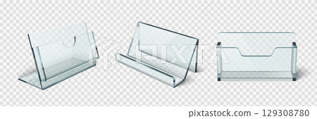 Clear acrylic stand and card holder displays Clear acrylic stand and card holder displays 129308780