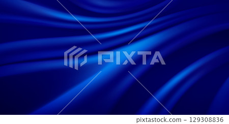 Luxury royal blue silk velvet fabric texture 129308836