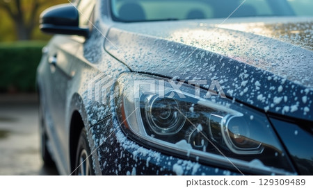 Car Wash Close-Up 129309489