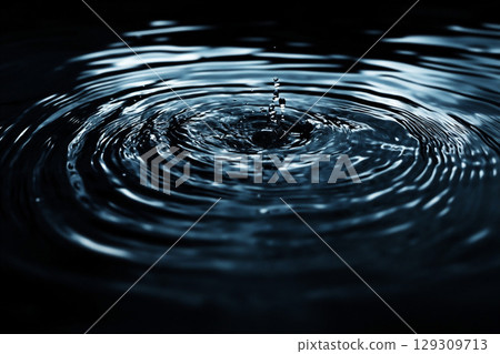 Ripples on the surface of the water 129309713