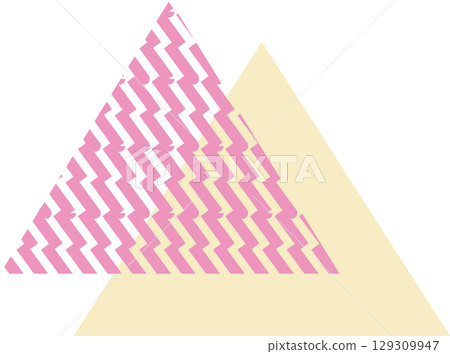 Background illustration made of two geometric triangles Background illustration made of two geometric triangles 129309947