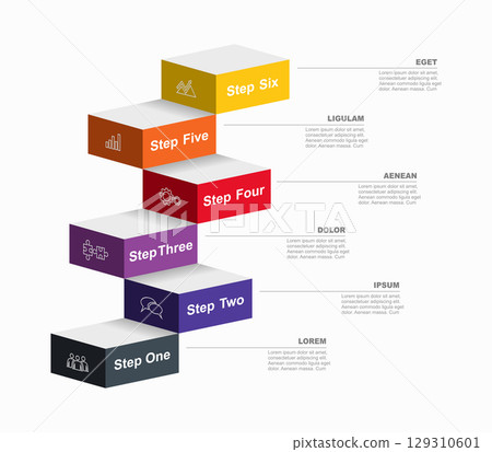 Infographic design template with place for your data. Vector illustration. 129310601