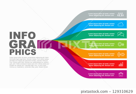 Infographic design template with place for your data. Vector illustration. Infographic design template with place for your data. Vector illustration. 129310629