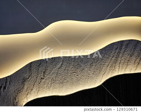 Illuminated Light on the Wall. Illuminated Light on the Wall. 129310671