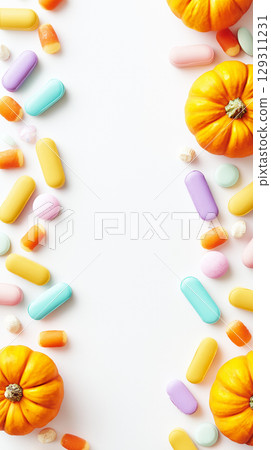 南瓜圖案背景材料 南瓜圖案背景材料 129311231