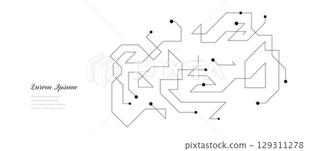 幾何抽像三角電路科學技術背景 129311278