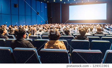 People watching a movie (AI-generated image) People watching a movie (AI-generated image) 129311901