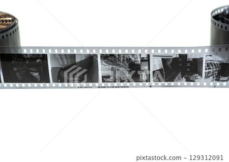 Black and White Negative Strip Black and White Negative Strip 129312091