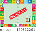 Frame of board game ,Funny frame,Board games,Vector illustrations 129312261