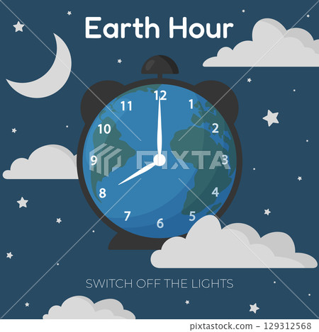 earth hour concept earth hour concept 129312568