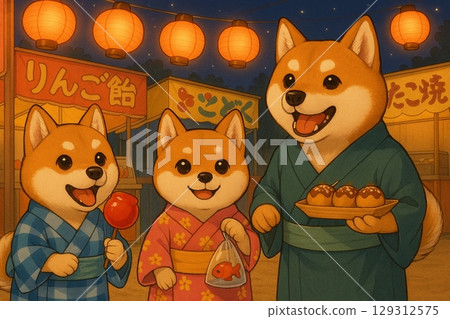 豆柴親子夏日夜市！章魚燒、金魚、蘋果糖，讓笑容綻放 129312575