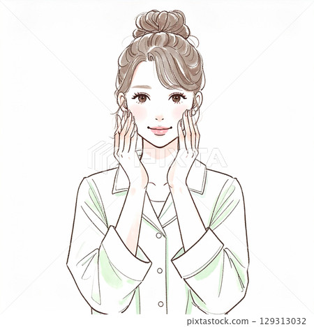 Stylish woman illustration material Stylish woman illustration material 129313032