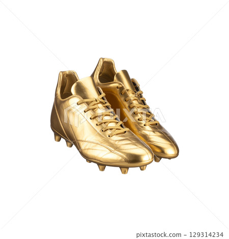 Stylish sports shoes on a white sole Stylish sports shoes on a white sole 129314234