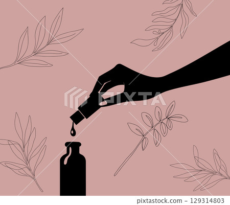 Fragrance Drop Silhouette 129314803