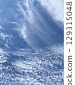 A blue sky with interesting cloud movements A blue sky with interesting cloud movements 129315048