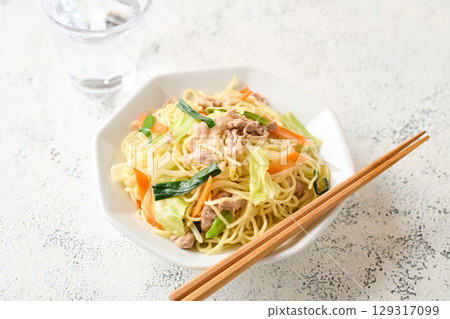 Salt fried noodles Salt fried noodles 129317099