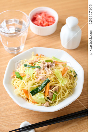 Salt fried noodles 129317106