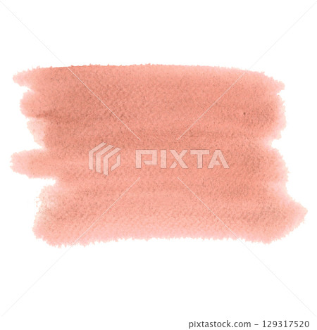 Abstract dusty pink watercolor stain isolated on white background. Hand drawn illustration of blot for your design, logo, emblem, banner. Delicate airy pastel spot for background. Template for decor. Abstract dusty pink watercolor stain isolated on white background. Hand drawn illustration of blot for your design, logo, emblem, banner. Delicate airy pastel spot for background. Template for decor. 129317520