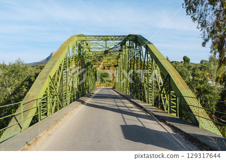 bridge linking Malaga and Cordoba provinces, Spain 129317644