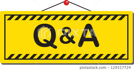 Simple yellow arrow icon 129317724