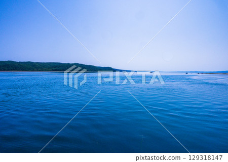 [Hokkaido_Abashiri City] Cape Notoro and Lake Notoro June July Lake Notoro Estuary 129318147