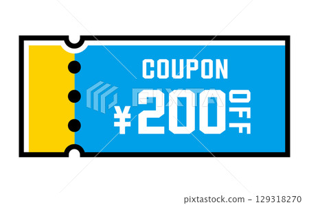 夏季色彩的折扣優惠券向量插圖 129318270