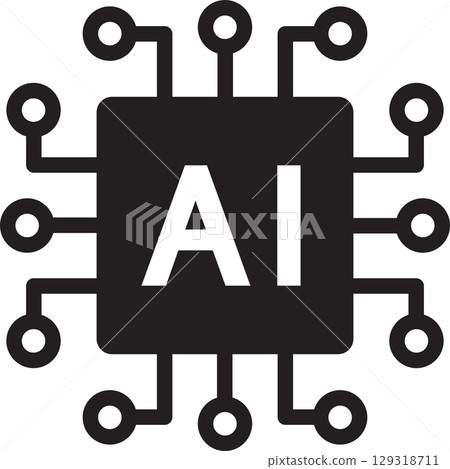 ai, artificial intelligence, icon 129318711