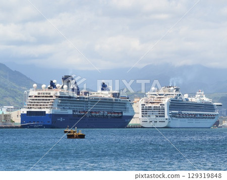 Shizuoka Prefecture Celebrity Millennium and Diamond Princess August 129319848