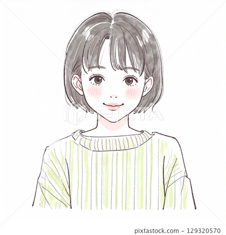 兒童手繪水彩插圖 129320570