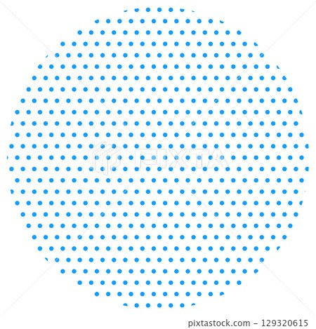 Cute polka dot ring illustration image Blue decorative material 129320615
