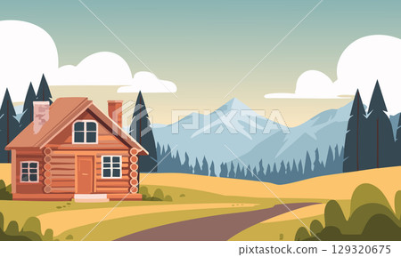 Scenery [Log House] 1 129320675