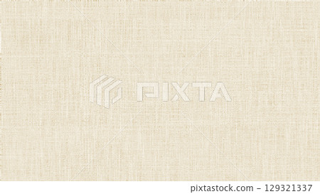 Natural linen-like beige background texture material. Linen image. 129321337