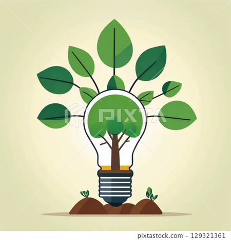 eco green environment with green tree eco green environment with green tree 129321361