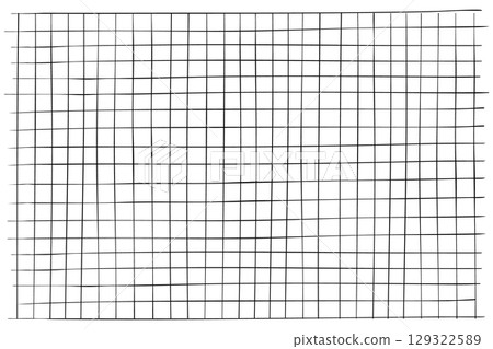 Graph crayon hand drawn textured square grid for note, geometric line texture. Crayon or pencil stripes, dots for bullet journal pages. Graph crayon hand drawn textured square grid for note, geometric line texture. Crayon or pencil stripes, dots for bullet journal pages. 129322589