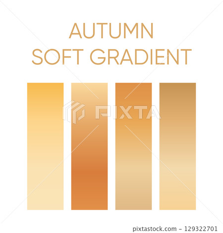 Vertical warm autumn soft gradient color bars set Vertical warm autumn soft gradient color bars set 129322701