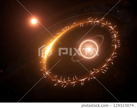 Exoplanetary System with Rings and Moonlets: A Celestial View 129323074