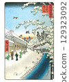 歌川廣重《江戶百景》（冬季）#113、愛宕下、藪小路 129323092