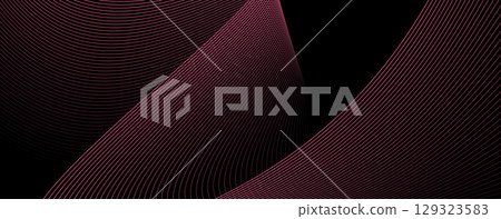 Colorful swirls of pink. dynamic abstract background. Vector illustration 129323583