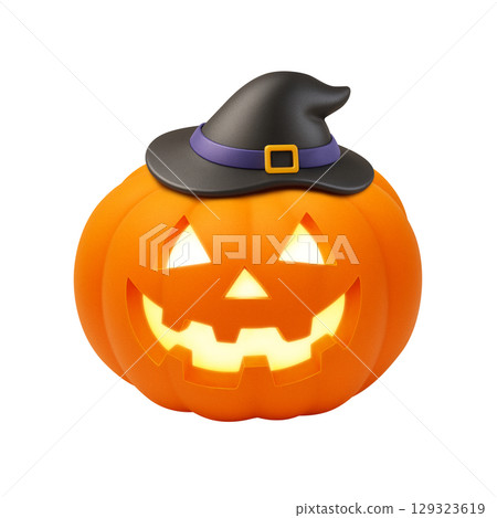 萬聖節南瓜插圖逼真 129323619