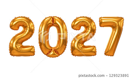 Balloon Number For New Year 129323891