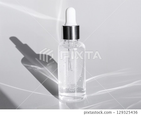 bottles with cream gel 129325436