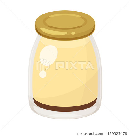 罐蓋裡的布丁插圖 罐蓋裡的布丁插圖 129325478