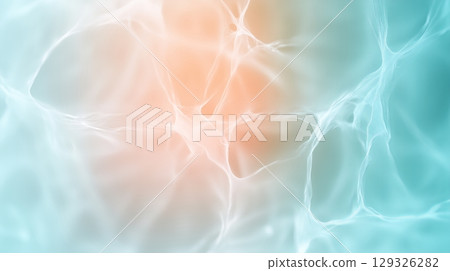 Abstract blue and orange background with soft textures and patterns 129326282