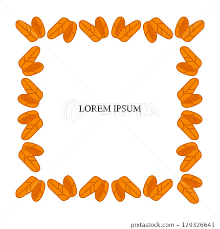Maple Seed Autumn Border Frame Maple Seed Autumn Border Frame 129326641